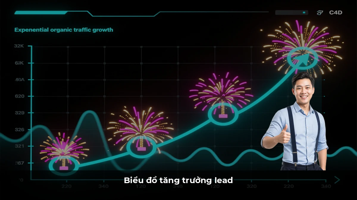 Biểu đồ tăng trưởng lead