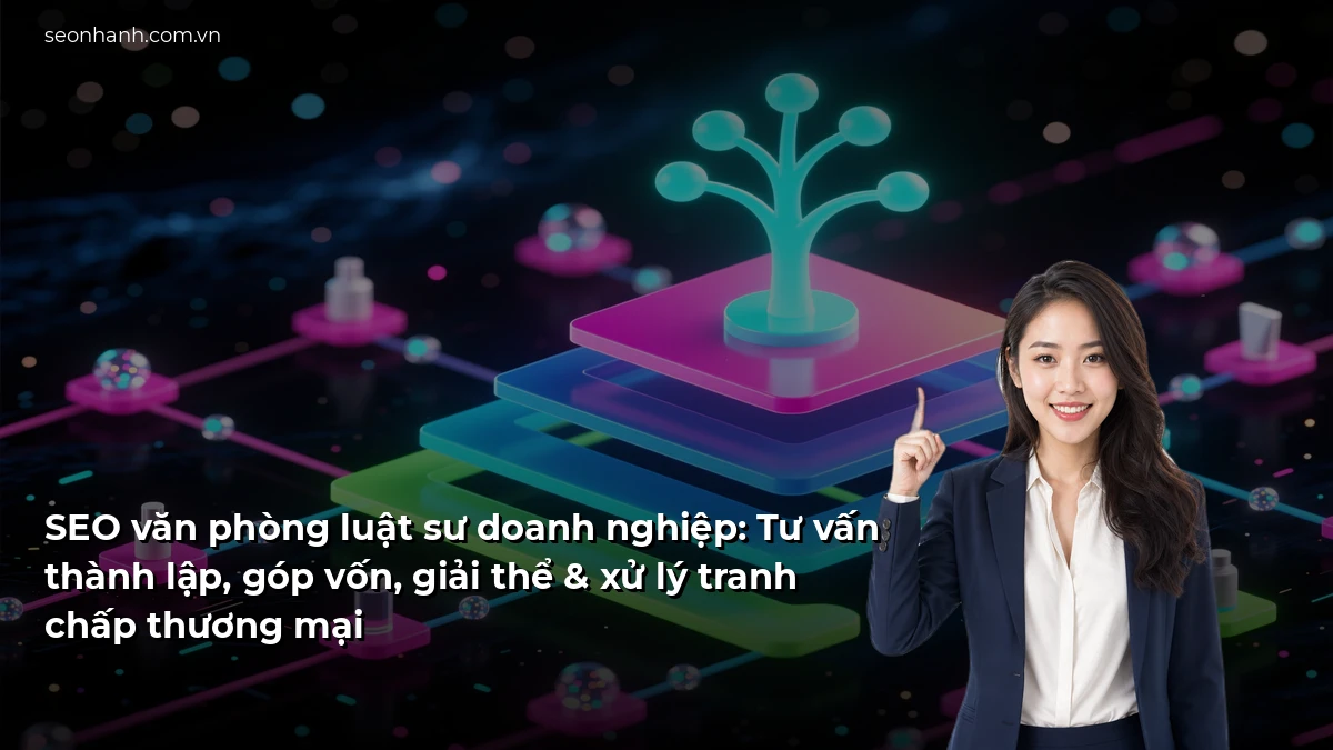 SEO văn phòng luật sư doanh nghiệp: Tư vấn thành lập, góp vốn, giải thể & xử lý tranh chấp thương mại