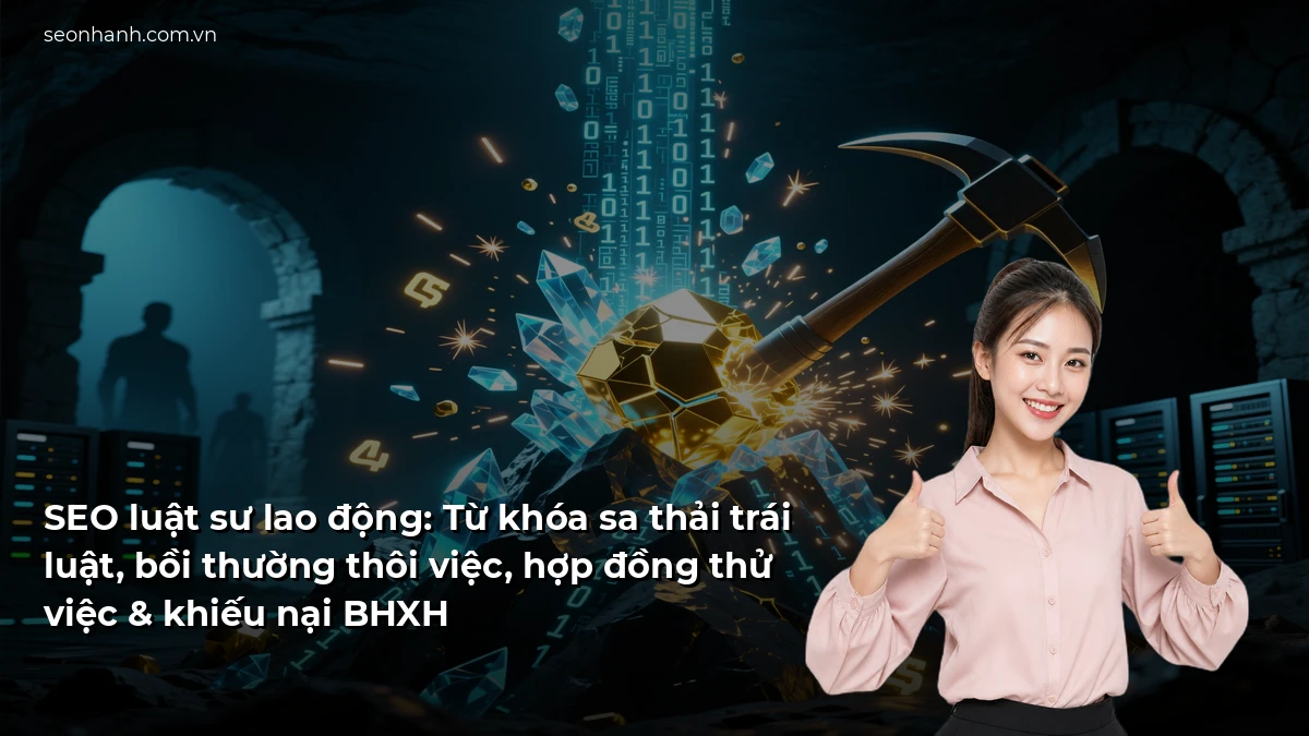 SEO luật sư lao động: Từ khóa sa thải trái luật, bồi thường thôi việc, hợp đồng thử việc & khiếu nại BHXH