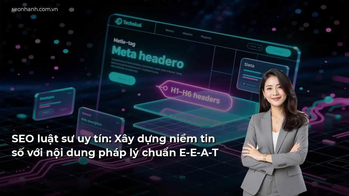 SEO luật sư uy tín: Xây dựng niềm tin số với nội dung pháp lý chuẩn E-E-A-T