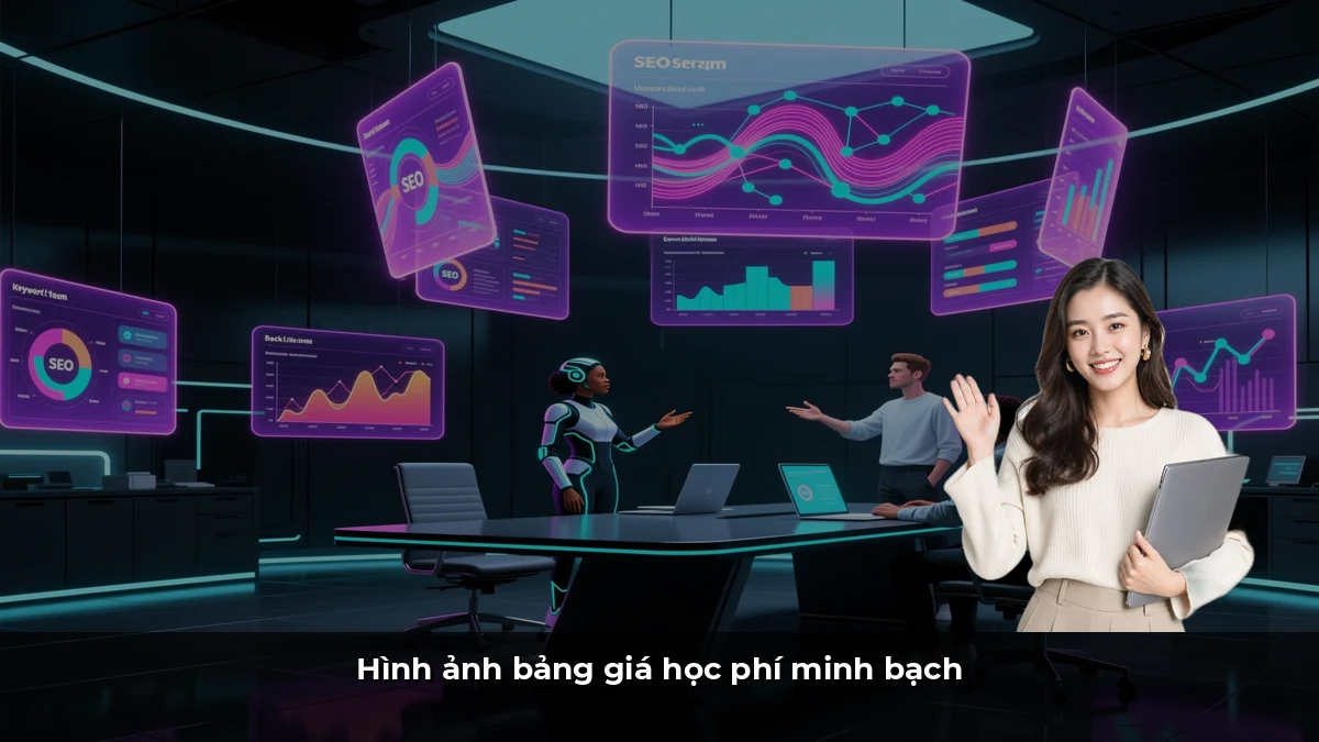Hình ảnh bảng giá học phí minh bạch
