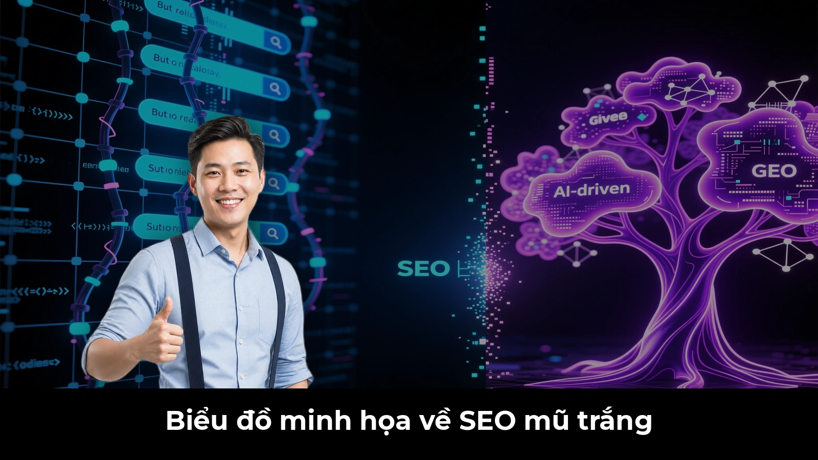 Biểu đồ minh họa về SEO mũ trắng