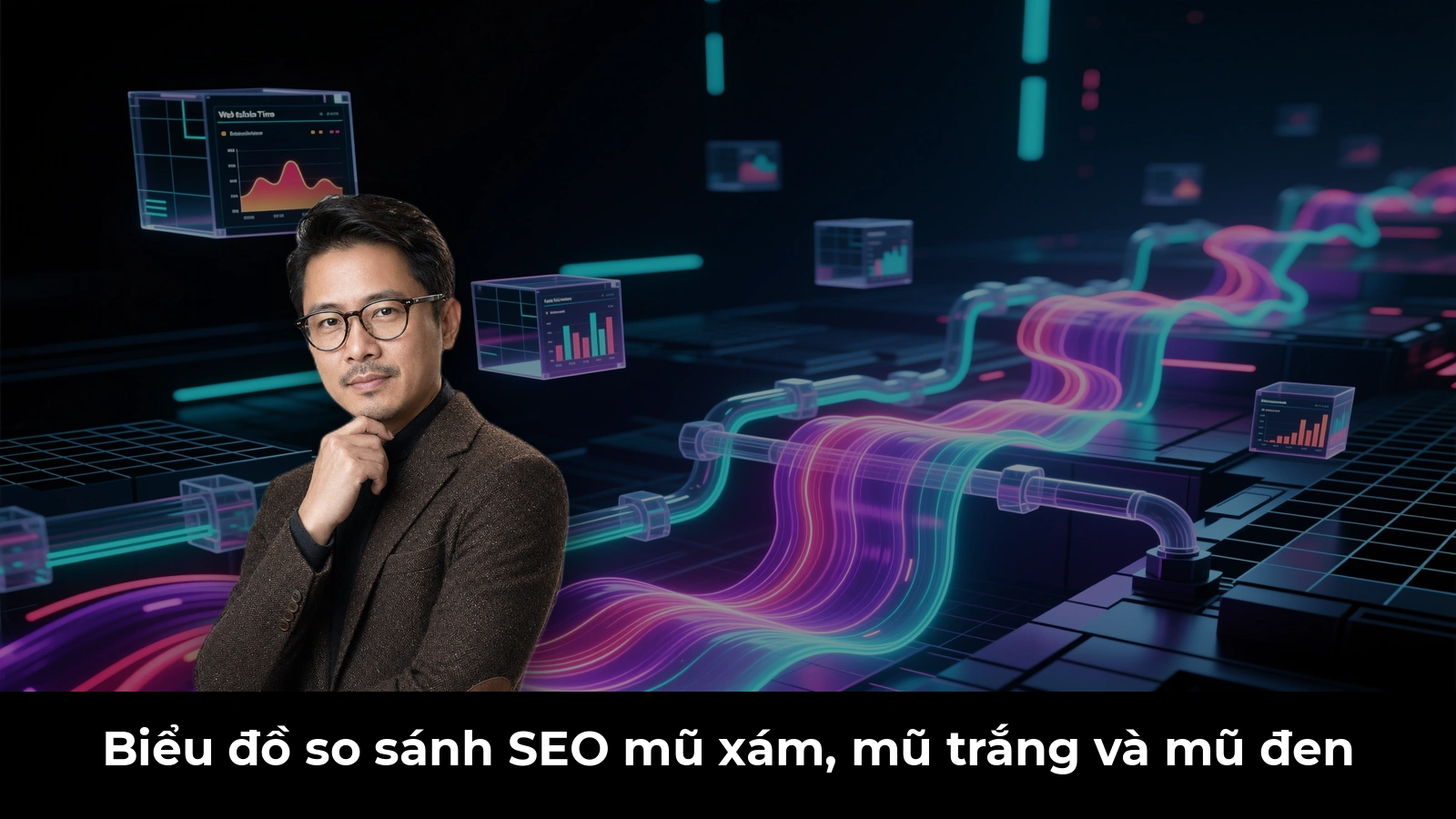 Biểu đồ so sánh SEO mũ xám, mũ trắng và mũ đen