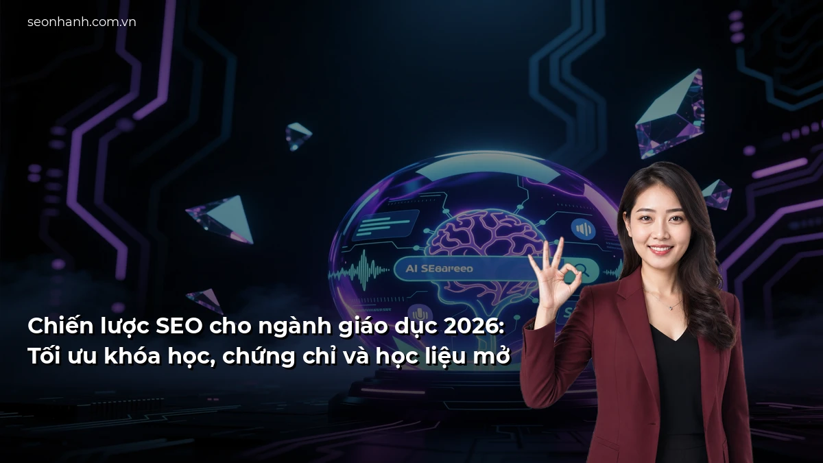 Chiến lược SEO cho ngành giáo dục 2026: Tối ưu khóa học, chứng chỉ và học liệu mở
