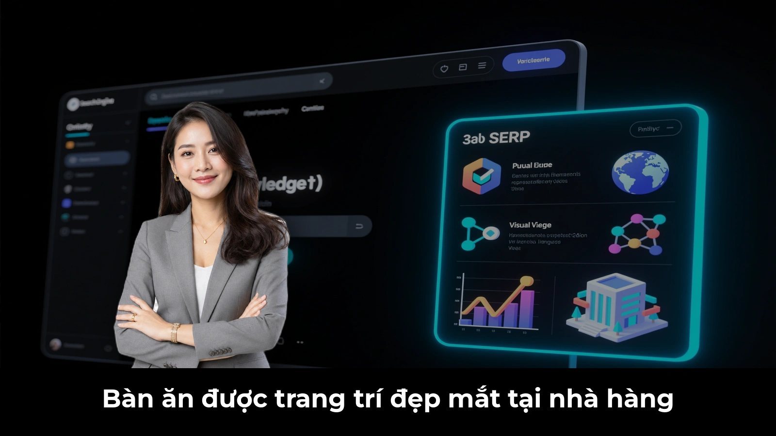 Bàn ăn được trang trí đẹp mắt tại nhà hàng