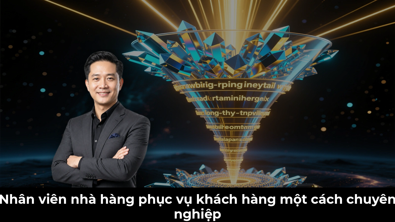 Nhân viên nhà hàng phục vụ khách hàng một cách chuyên nghiệp