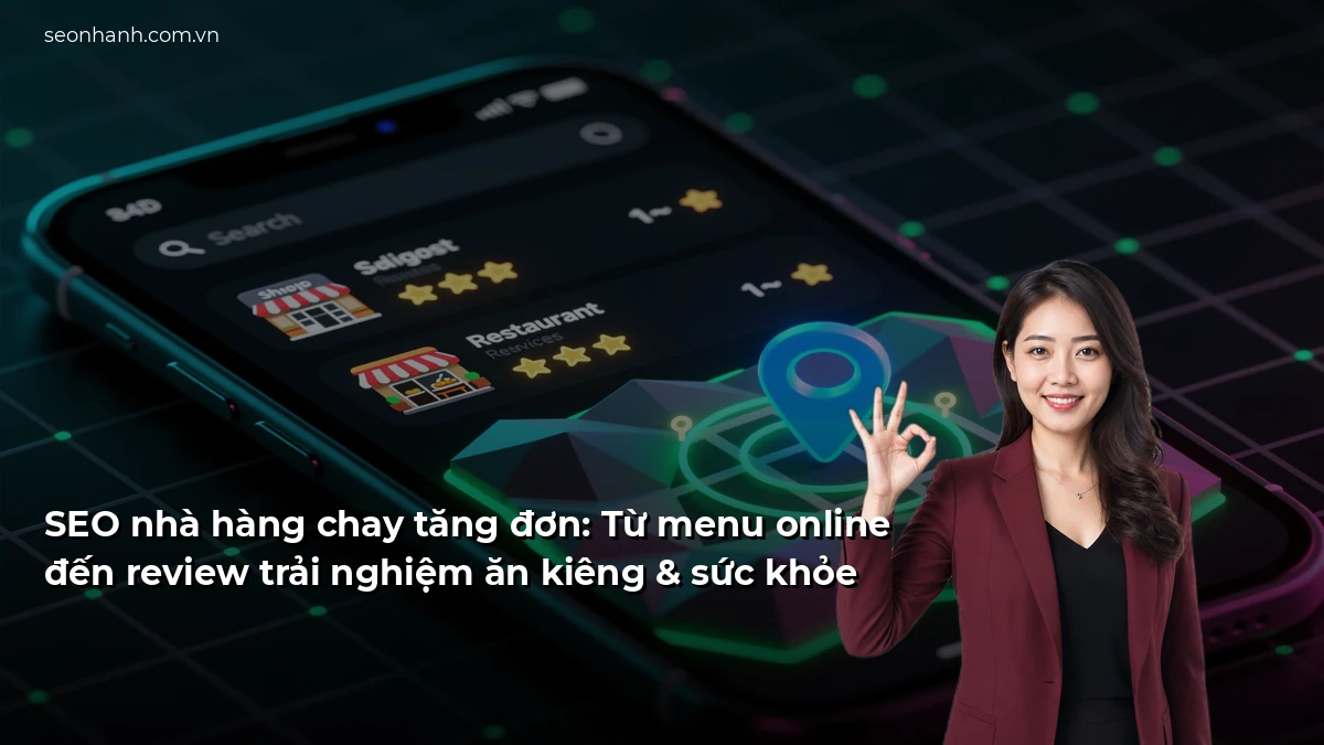 SEO nhà hàng chay tăng đơn: Từ menu online đến review trải nghiệm ăn kiêng & sức khỏe