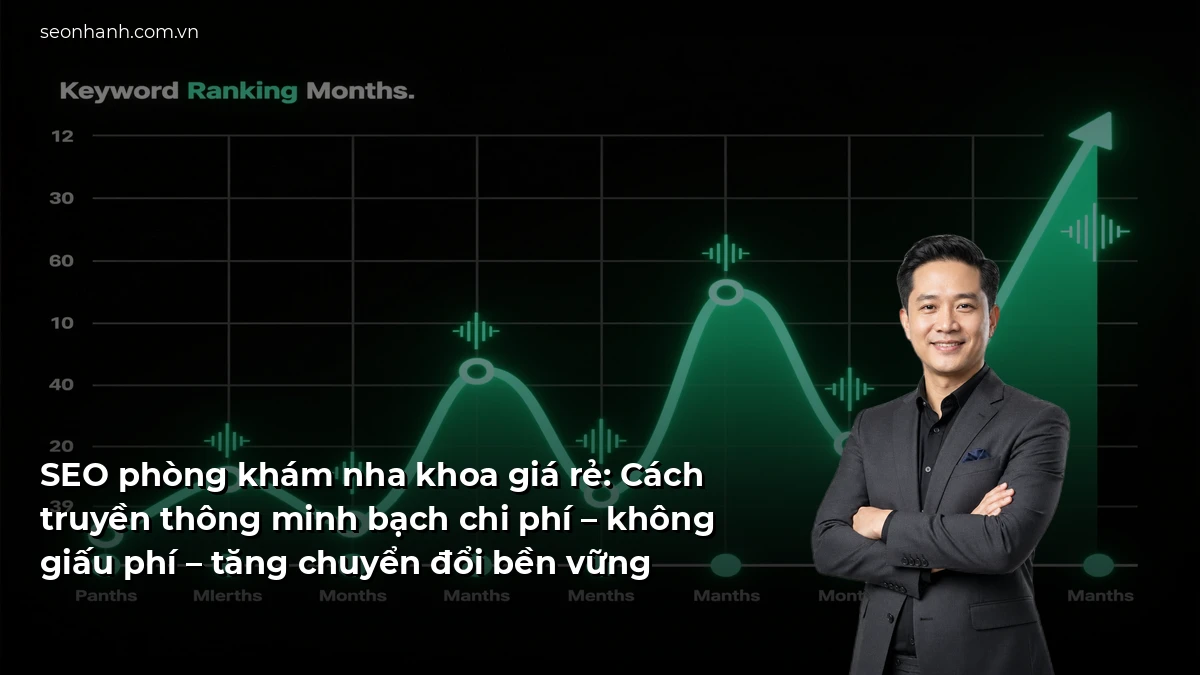 SEO phòng khám nha khoa giá rẻ: Cách truyền thông minh bạch chi phí – không giấu phí – tăng chuyển đổi bền vững
