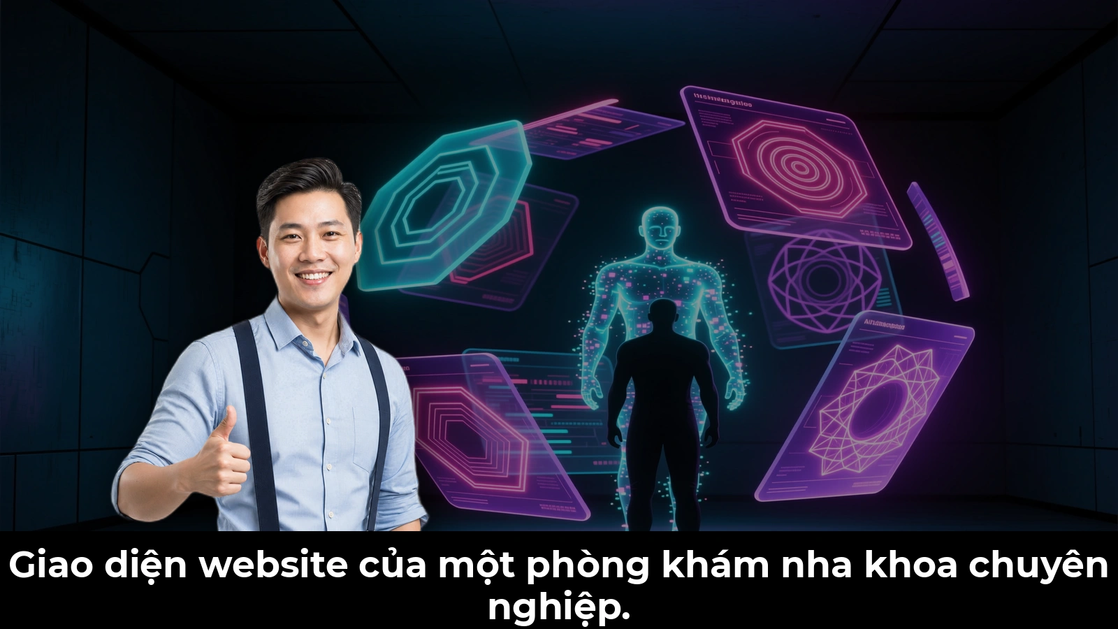 Giao diện website của một phòng khám nha khoa chuyên nghiệp.