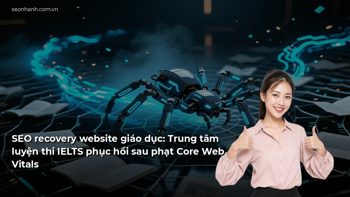 SEO recovery website giáo dục: Trung tâm luyện thi IELTS phục hồi sau phạt Core Web Vitals