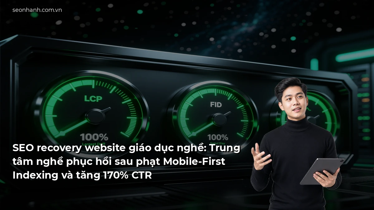 SEO recovery website giáo dục nghề: Trung tâm nghề phục hồi sau phạt Mobile-First Indexing và tăng 170% CTR