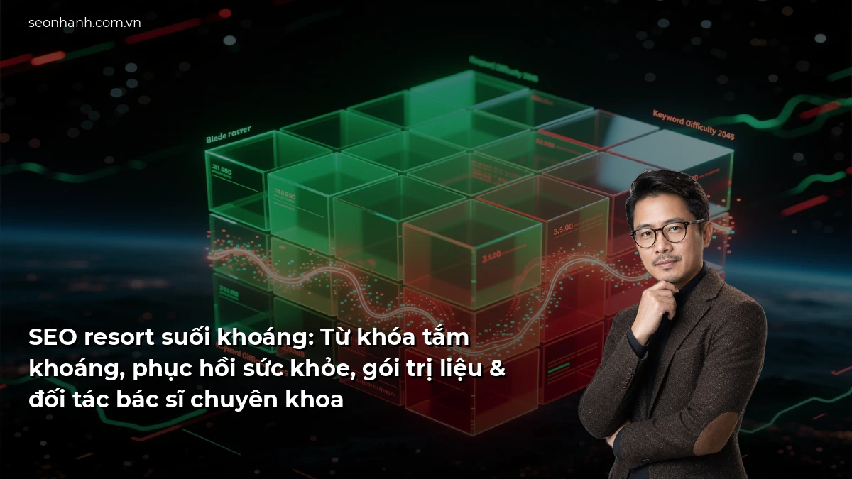 SEO resort suối khoáng: Từ khóa tắm khoáng, phục hồi sức khỏe, gói trị liệu & đối tác bác sĩ chuyên khoa