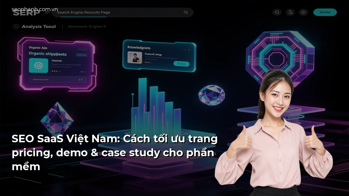 SEO SaaS Việt Nam: Cách tối ưu trang pricing, demo & case study cho phần mềm