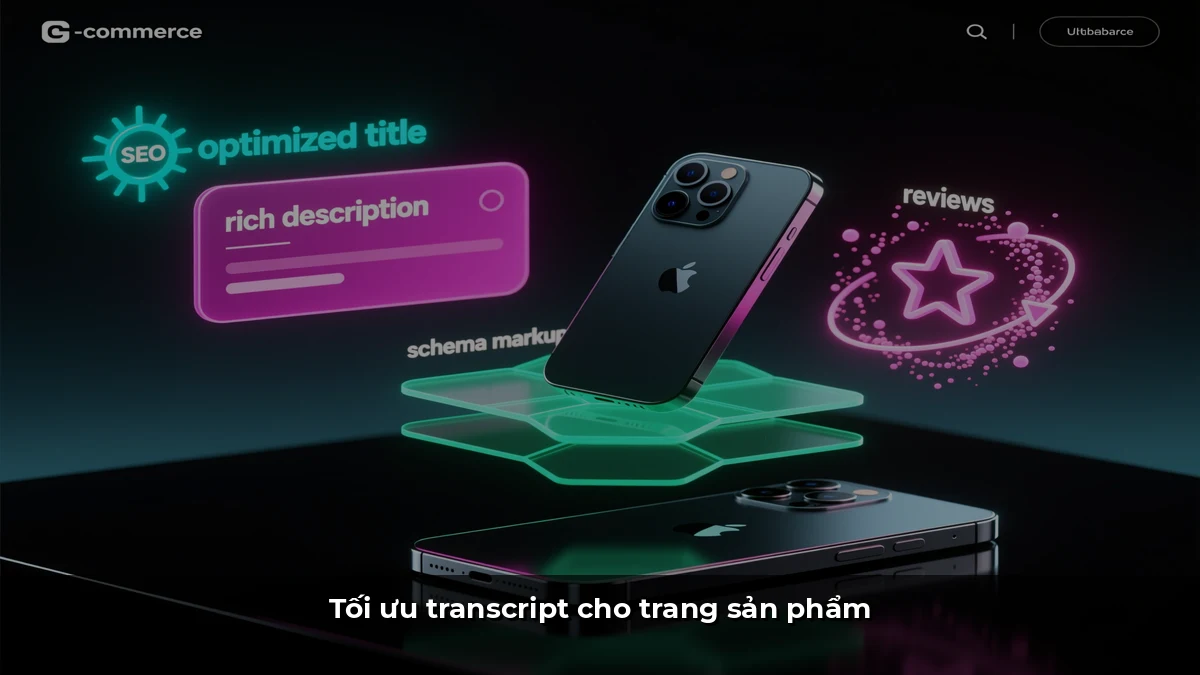 Tối ưu transcript cho trang sản phẩm