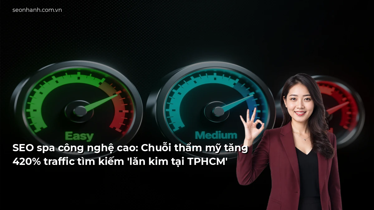 SEO spa công nghệ cao: Chuỗi thẩm mỹ tăng 420% traffic tìm kiếm 'lăn kim tại TPHCM'