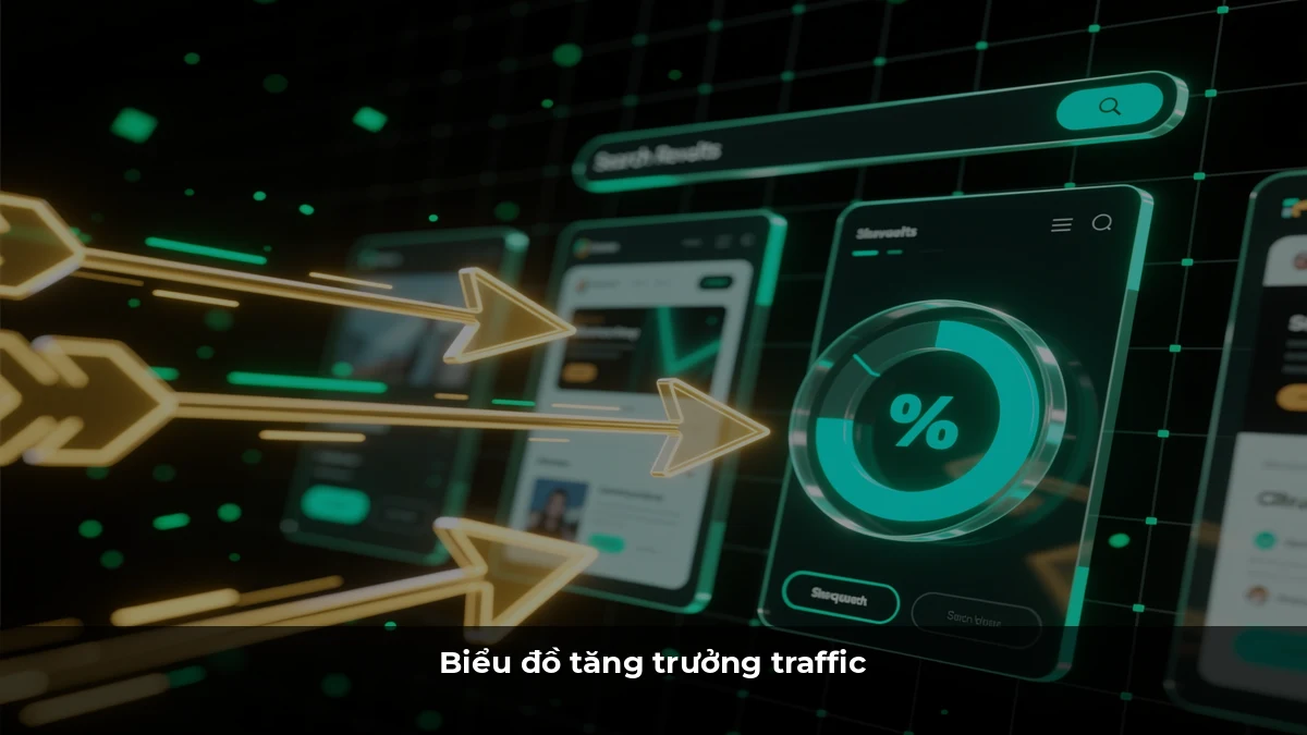 Biểu đồ tăng trưởng traffic