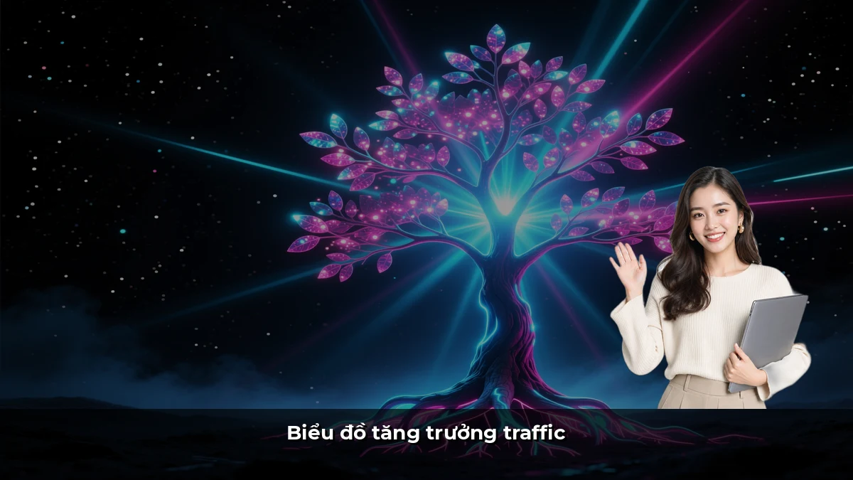 Biểu đồ tăng trưởng traffic