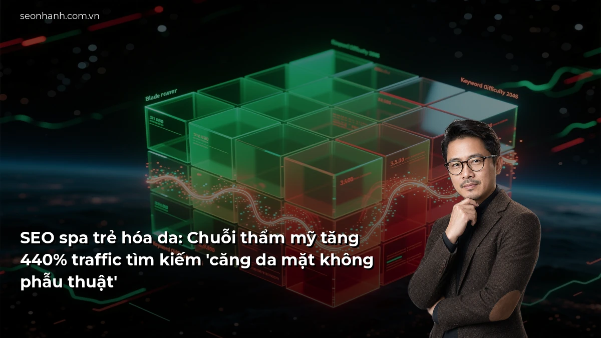 SEO spa trẻ hóa da: Chuỗi thẩm mỹ tăng 440% traffic tìm kiếm 'căng da mặt không phẫu thuật'