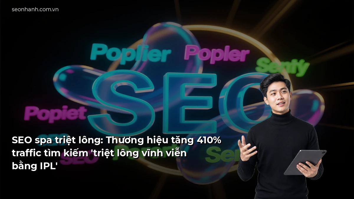 SEO spa triệt lông: Thương hiệu tăng 410% traffic tìm kiếm 'triệt lông vĩnh viễn bằng IPL'