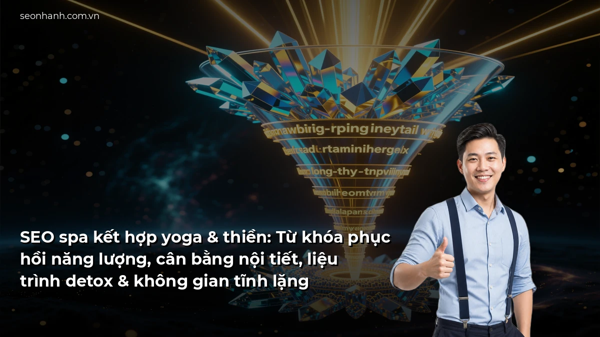 SEO spa kết hợp yoga & thiền: Từ khóa phục hồi năng lượng, cân bằng nội tiết, liệu trình detox & không gian tĩnh lặng
