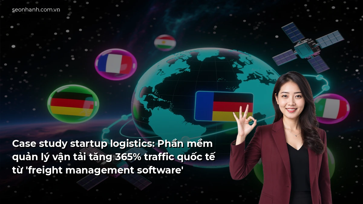 Case study startup logistics: Phần mềm quản lý vận tải tăng 365% traffic quốc tế từ 'freight management software'