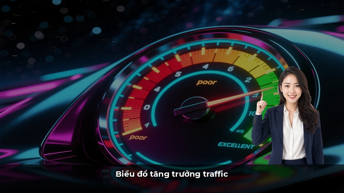 Biểu đồ tăng trưởng traffic