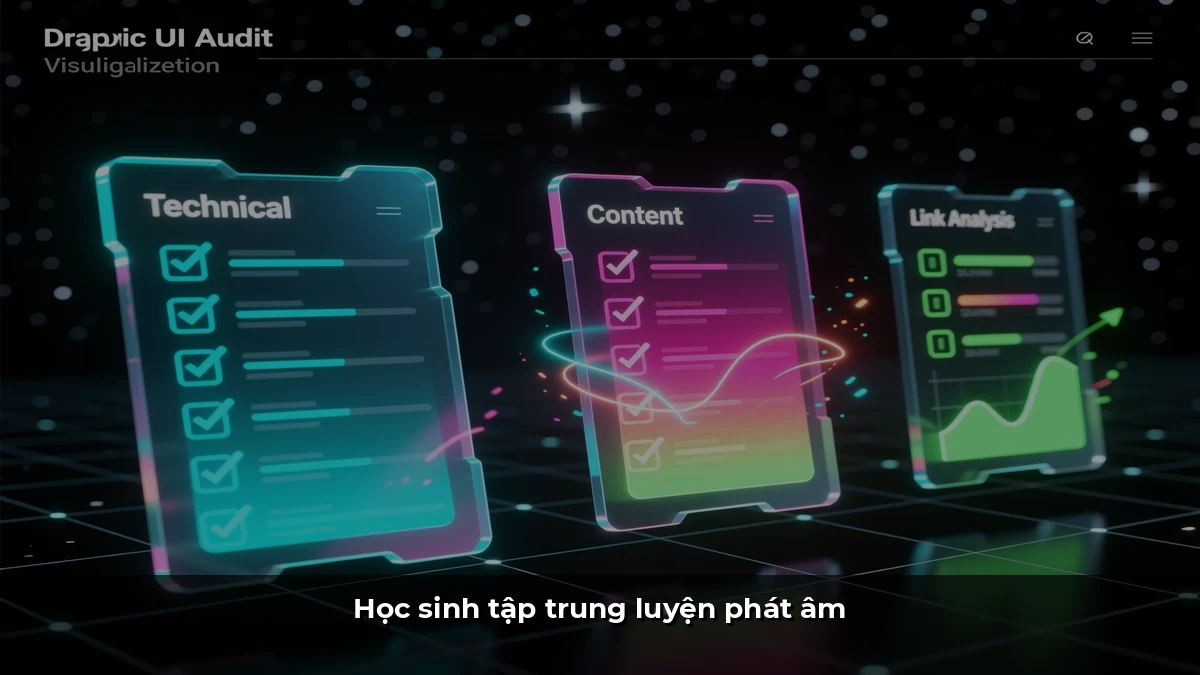 Học sinh tập trung luyện phát âm