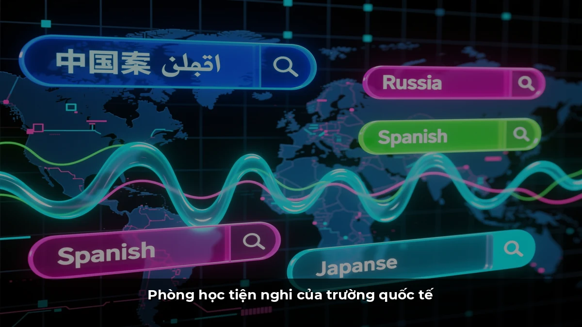 Phòng học tiện nghi của trường quốc tế