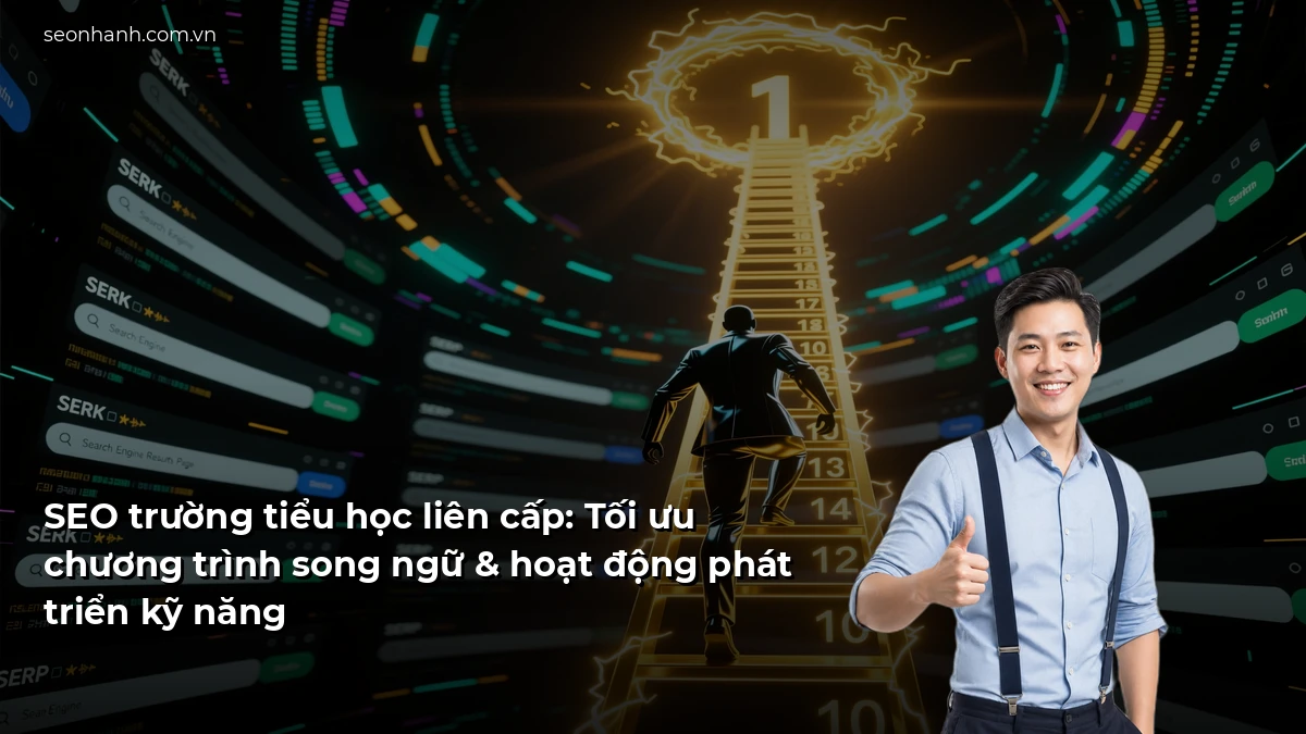 SEO trường tiểu học liên cấp: Tối ưu chương trình song ngữ & hoạt động phát triển kỹ năng
