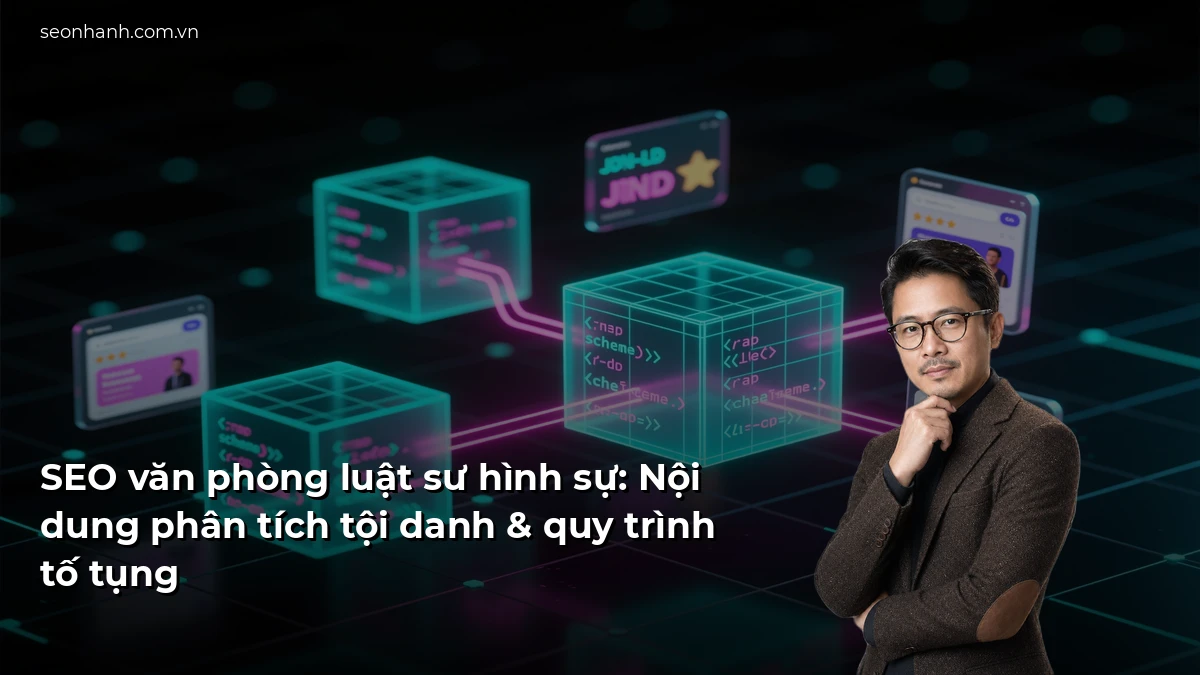 SEO văn phòng luật sư hình sự: Nội dung phân tích tội danh & quy trình tố tụng