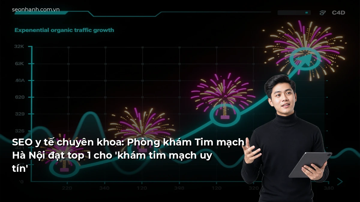SEO y tế chuyên khoa: Phòng khám Tim mạch Hà Nội đạt top 1 cho 'khám tim mạch uy tín'