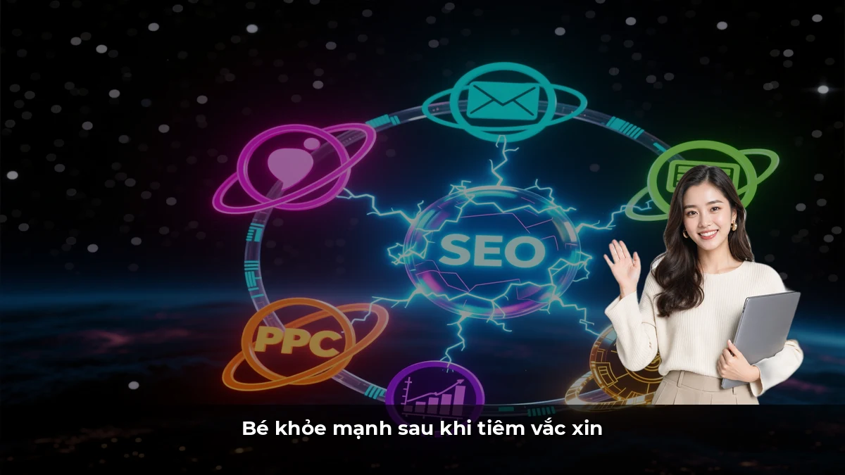 Bé khỏe mạnh sau khi tiêm vắc xin