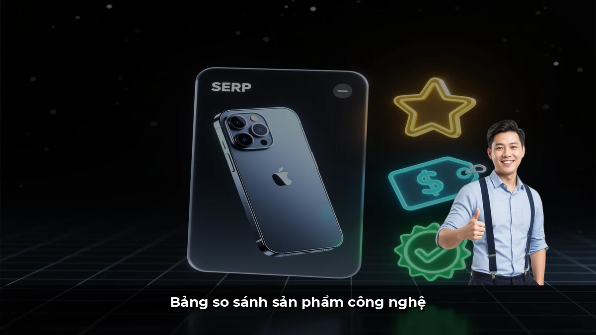 Bảng so sánh sản phẩm công nghệ