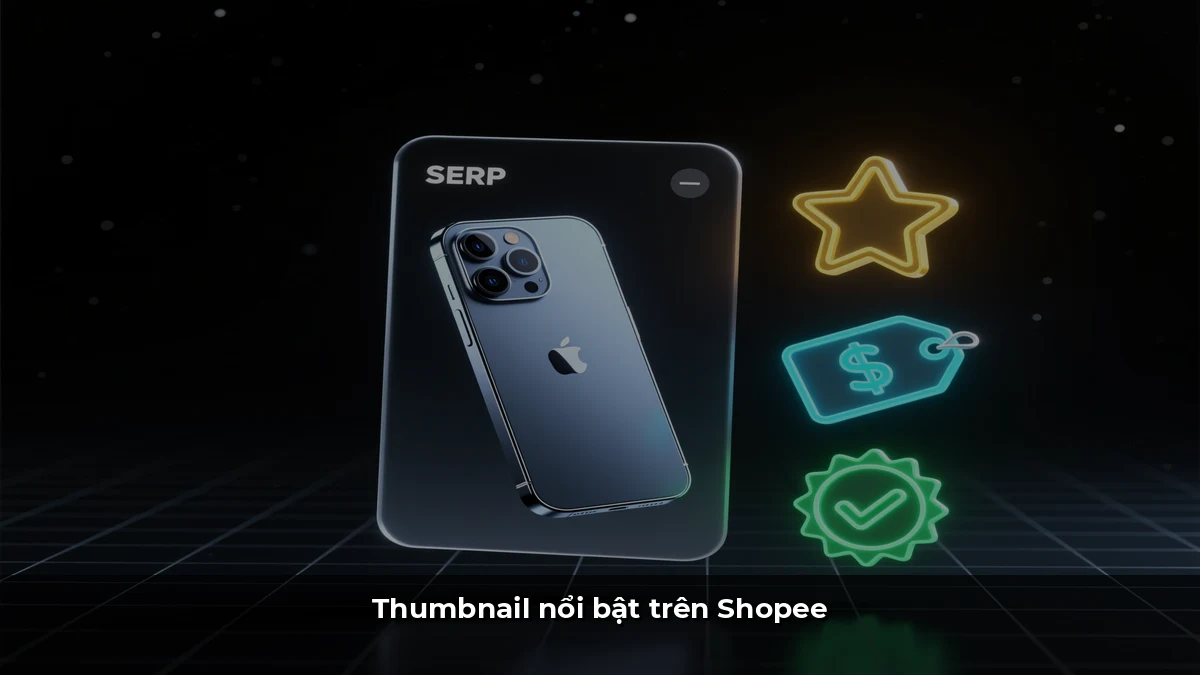 Thumbnail nổi bật trên Shopee