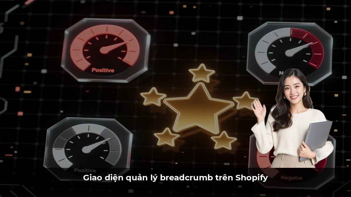 Giao diện quản lý breadcrumb trên Shopify