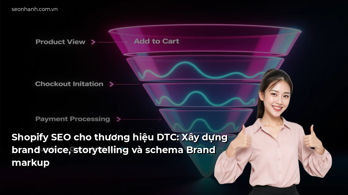 Shopify SEO cho thương hiệu DTC: Xây dựng brand voice, storytelling và schema Brand markup