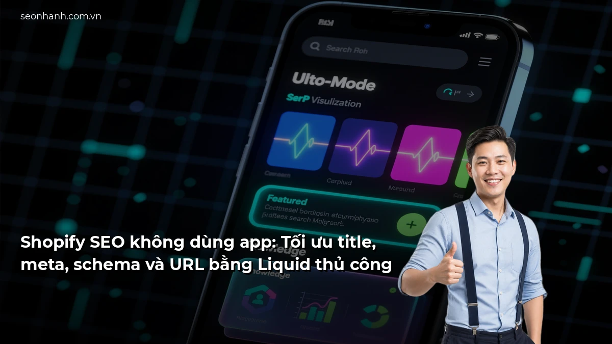 Shopify SEO không dùng app: Tối ưu title, meta, schema và URL bằng Liquid thủ công