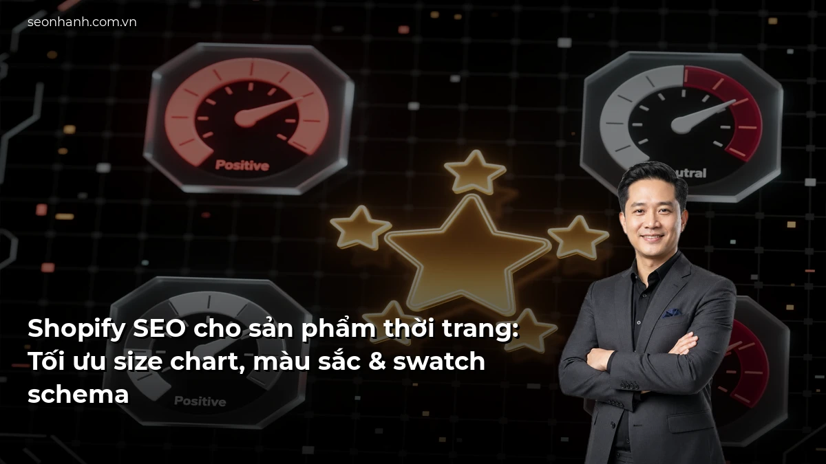 Shopify SEO cho sản phẩm thời trang: Tối ưu size chart, màu sắc & swatch schema
