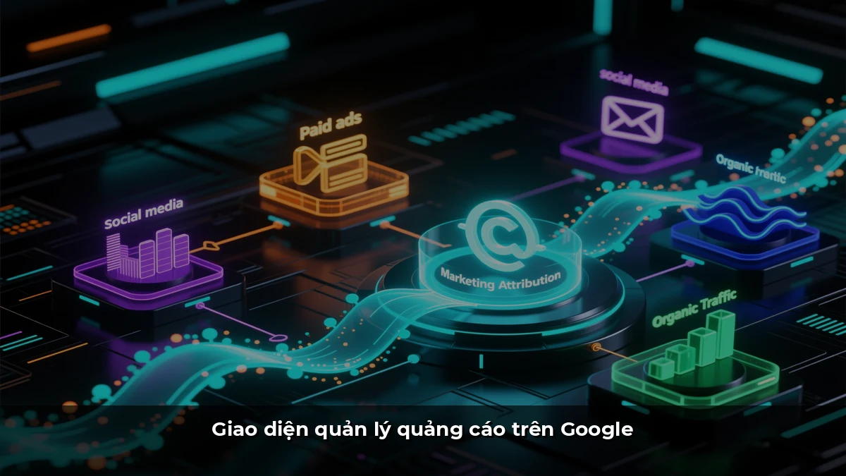Giao diện quản lý quảng cáo trên Google