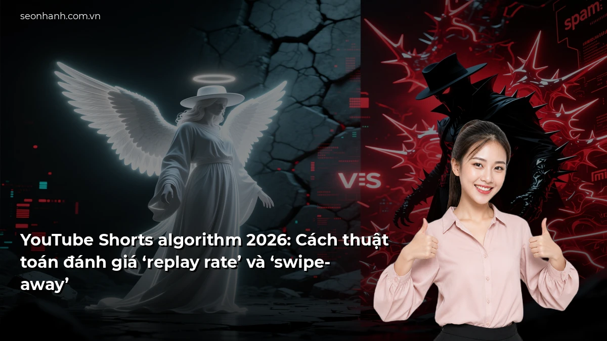 YouTube Shorts algorithm 2026: Cách thuật toán đánh giá ‘replay rate’ và ‘swipe-away’