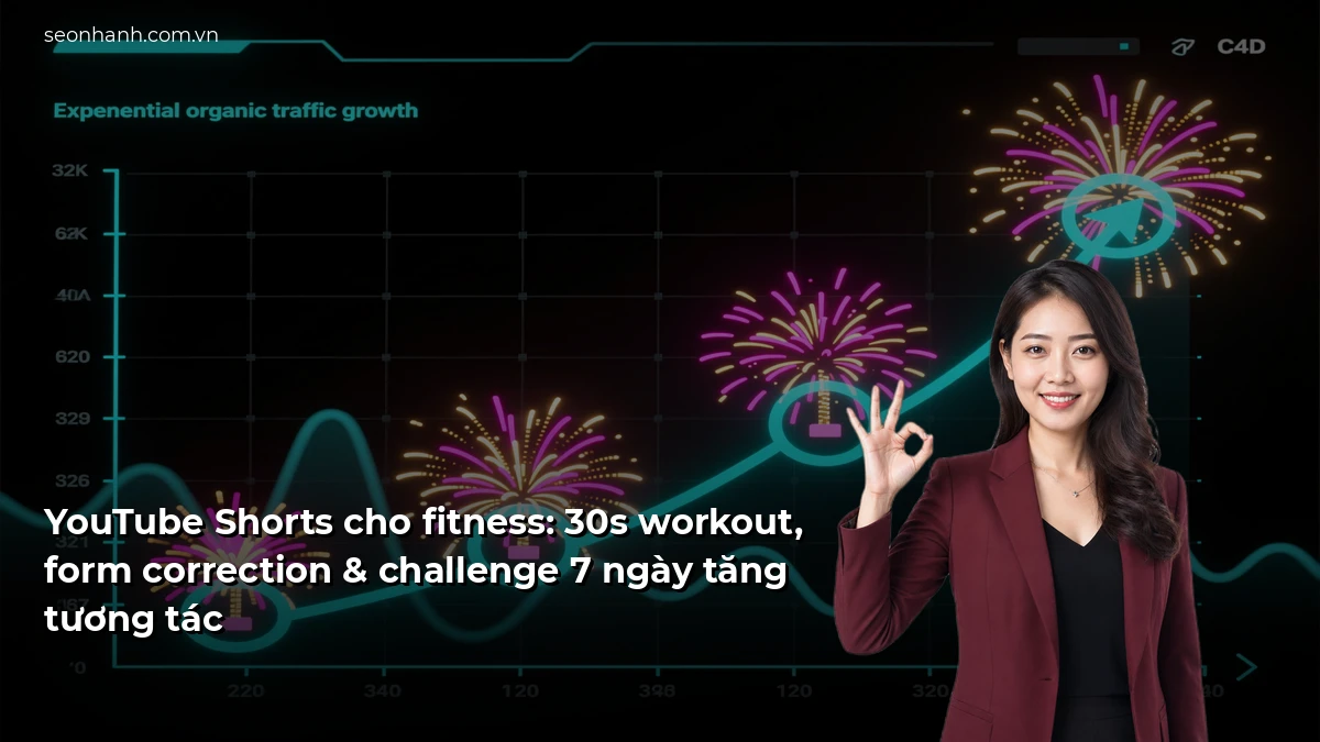 YouTube Shorts cho fitness: 30s workout, form correction & challenge 7 ngày tăng tương tác