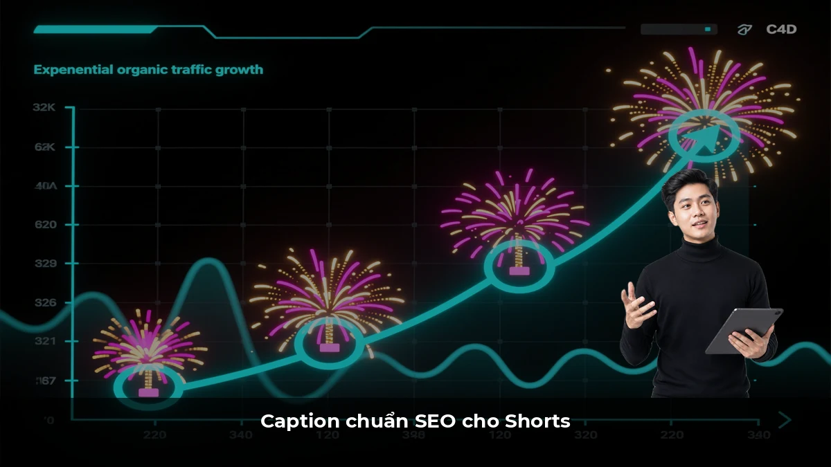 Caption chuẩn SEO cho Shorts