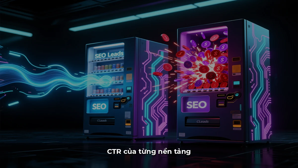 CTR của từng nền tảng