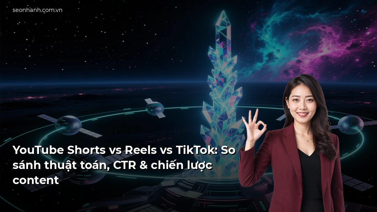 YouTube Shorts vs Reels vs TikTok: So sánh thuật toán, CTR & chiến lược content