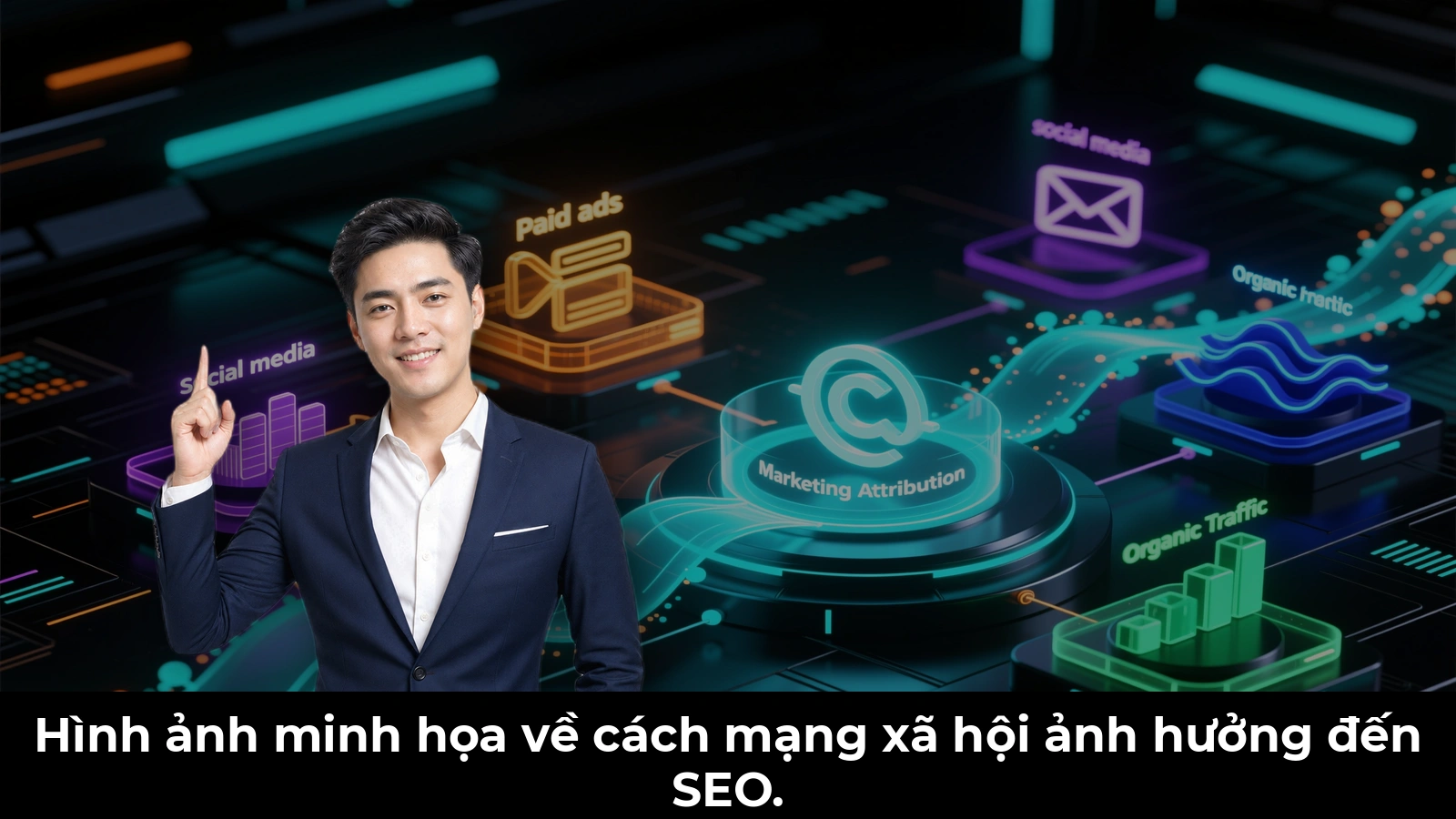 Hình ảnh minh họa về cách mạng xã hội ảnh hưởng đến SEO.