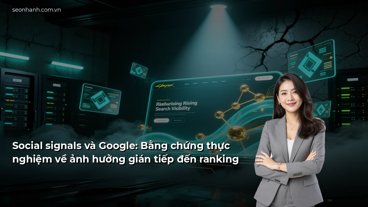 Social signals và Google: Bằng chứng thực nghiệm về ảnh hưởng gián tiếp đến ranking