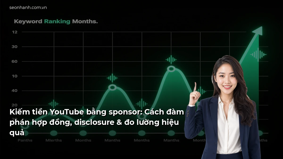 Kiếm tiền YouTube bằng sponsor: Cách đàm phán hợp đồng, disclosure & đo lường hiệu quả