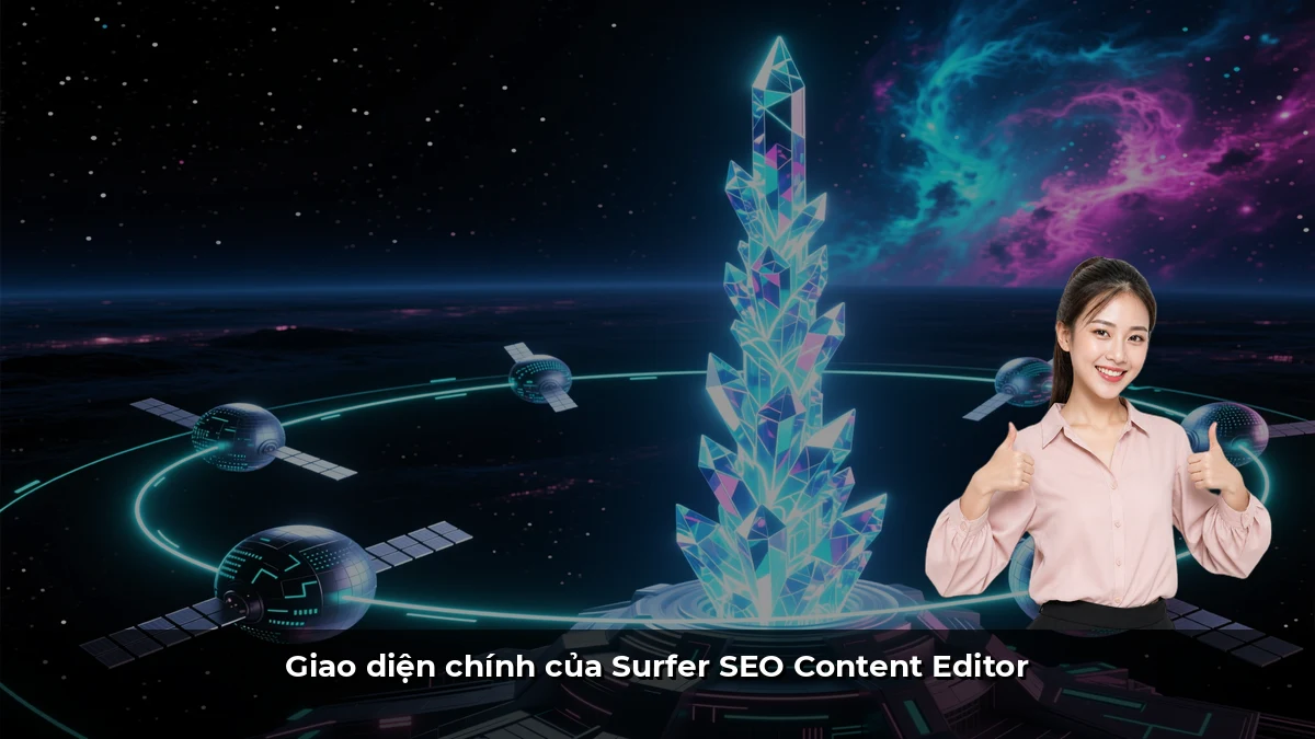 Giao diện chính của Surfer SEO Content Editor
