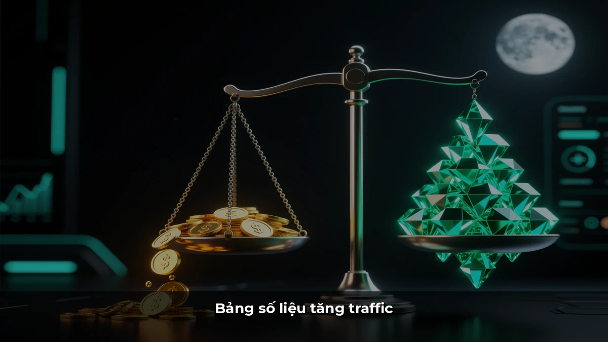 Bảng số liệu tăng traffic