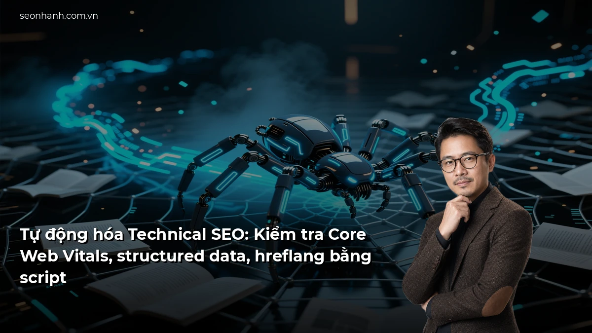 Tự động hóa Technical SEO: Kiểm tra Core Web Vitals, structured data, hreflang bằng script